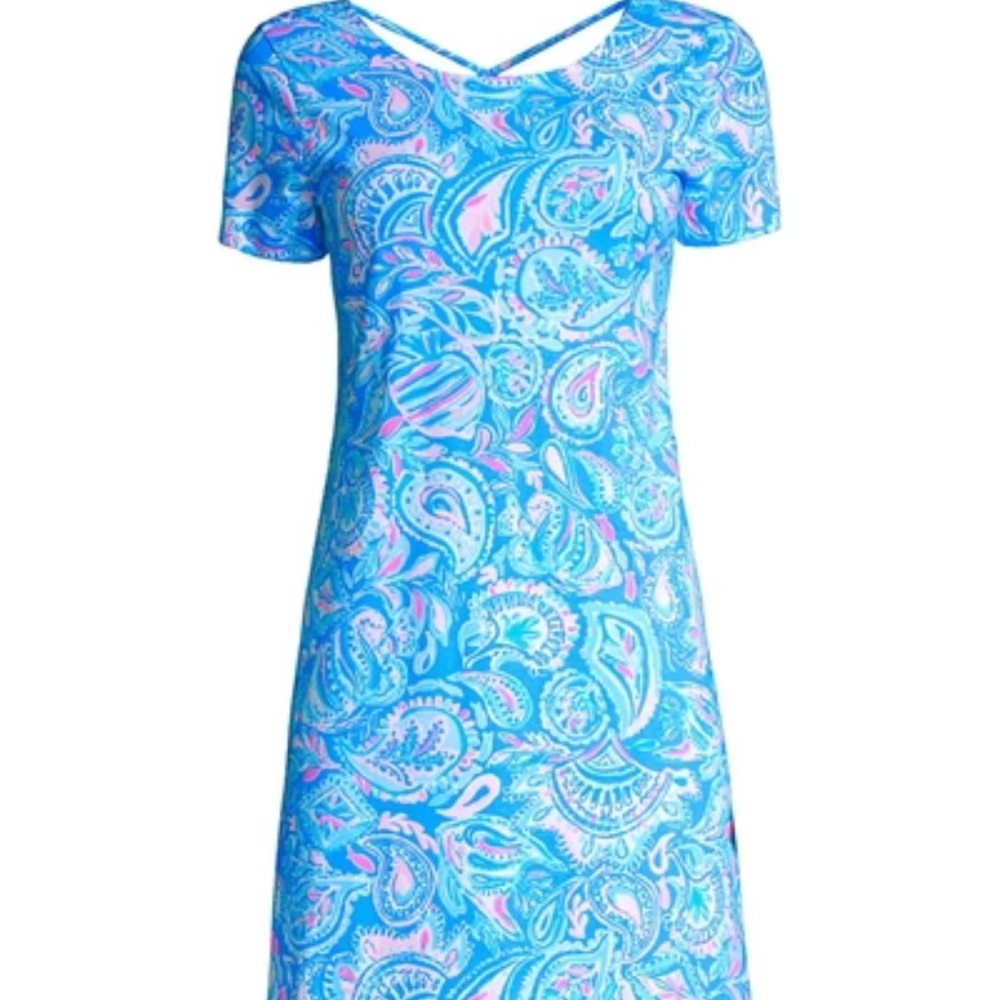 Lily Pulitzer Blue and Pink Paisley Dress
